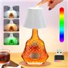 SIUHEN Lampada per Bottiglia Paralume Senza Fili Lampade Bottiglie Led Tappo Luce Ricaricabile +Luci Ambiente Gin Controllo Touch Wireless di Vino Bottle Lamp per Ristoranti e Bar Interni ed Esterni Bianco