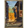 LuckyLinde Targa in metallo vintage con souvenir da viaggio, vacanze, avventura, vacanze, 30 x 20 cm (San Francisco, USA)