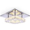 YUNZHI Flush lampadario di cristallo moderna Monte mini lampadario a bracci della goccia di pioggia a soffitto for le lampade for bagno, cucina, sala da pranzo, corridoio (argento), Colore: Oro