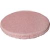 SaRani Cuscini per Sedia Rotondi Cucina con Fascia Elastica e Imbottitura in Gommapiuma, Coprisedie in Cotone Tinta Unita (6, Rosa)