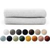 Blumtal Asciugamani Bagno, Set Asciugamani Super Assorbenti, 100% Cotone Certificato Oeko-Tex 100, 2 Asciugamani (50x100cm), Bianco