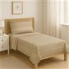 GX GARGIX Set Completo Letto di lenzuola in Calda e Soffice flanella, misto cotone, lavabili in lavatrice, diverse misure e colori (CSS-2, Singolo)