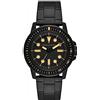 Armani Exchange orologio per uomo, movimento al quarzo e cassa orologio per 44 mm con cinturino in acciaio inossiorologio perbile, pelle o silicone, Nero e oro