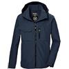 killtec Bambini e ragazzi La giacca funzionale è impermeabile/giacca outdoor con cappuccio KOS 140 BYS JCKT, dunkel ozean, 176, 43001-000