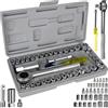 Generico Kit Set Chiavi A Bussola con CRICCHETTO 40 Pezzi GIRAVITE Completo di Valigetta e Prolunga Pratico Per Riparazioni Moto Bicicletta Auto Set di strumenti Bussole