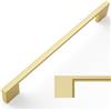 Amerdeco 5 pezzi Maniglie per Mobili da Cucina Distanza fori 192mm Oro Maniglie cucina armadietti in acciaio Lega di zincoper mobili da cucina per mobili UK0035