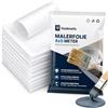 toolmate 6x Teli Copritutto 4x5m - Telo Protettivo Trasparente Extra Resistente - Copertura Robusta per Pittura, Traslochi e Ristrutturazioni - Malerplane Made in Europe