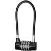 ORIA Lucchetto a Combinazione, Lucchetto con Codice 4 Cifre, Cavo in Acciaio da 5mm, Grilli Lunghi, Lucchetti a Combinazione per Palestra, Scuola, Armadietti, Garage, Viaggi