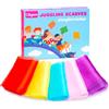 Cikyner Sciarpe di Giocoleria, 5 Pezzi di Foulard Giocoleria Colorati 60x60 cm Sciarpe da Giocoleria Panni da Giocoliere per Danza per Interni e Giardini, Giocoleria, Gioco Sensoriale per Bambini