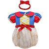 Lito Angels Vestito Tutina Principessa Biancaneve con Fascia per Bimba Taglia 9-12 Mesi (Etichetta in Tessuto 60)