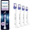 PHILIPS Sonicare S2 Sensitive, testine di ricambio originali, bianco, confezione da 4, HX6054/87, Nuovo, 4 Testine
