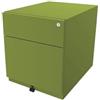 BISLEY Cassettiera con rotelle Note con Maniglia, Universale, 1 cassetto HR, Metallo, 604 Verde, 56.5 x 42 x 49.5 cm