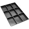 BISLEY MultiDrawer-Inserto, 9 Scomparti, per Tutti i cassetti DIN A4, Metallo, 800 plastica, 36.5 x 23.7 x 2.7 cm