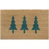 HANSE Home Zerbino in cocco per interni, naturale, in cocco, per alberi di Natale, verde, antiscivolo, per corridoio, ingresso, 45 x 75 cm