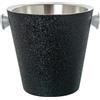 AlexandreHouse CUBO CHAMPANERA ACERO INOX., CUBIERTA NEGRA_27X23X23CM