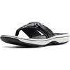 Clarks Breeze Sea Flip-Flop para mujer, Gris (Negro), 40 EU