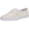 Keds Champion-Stringate Glitterate, Scarpe da Ginnastica Donna, Giardino Bianco Opulento, 40 EU