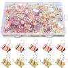 Sxutop 100 Pezzi Clip Fermacarte Rosa Metallo 19mm Clips per Fogli di Carta | Clip a Molla,Raccoglitore Fermagli Oro e Oro Rosa Fermacarte Piccole Multifunzione Clip Binder,per Fogli Documenti e Cartelle