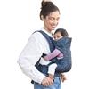 Infantino Marsupio Flip Advanced 4-in-1, Ergonomico, Convertibile, Posizione Fronte-Genitore e Fronte-Strada, Anteriore e Posteriore, per Neonati e Bambini da 3,6 a 14,5 kg, Marino Floreale