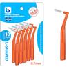 BOULTON UK Boulton - Spazzolini interdentali angolari, confezione da 10 pezzi, a forma di L, per la pulizia dei denti, igiene orale, filo interdentale, stuzzicadenti interdentali (0,7 mm)