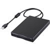 RUNQIN OUTDOOR Unità Lettore Floppy Esterno USB FDD 1,44MB 3,5 Pollice Portatile, Lettore Schede PC e Mac Esterna Rimovibile, Slimline Floppy Disk Drive per Computer Portatili Windows 10/7/8/XP/Vista, Plug and Play