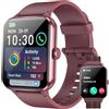 IOWODO Smartwatch Donna Più Recente 2025, 1.85" Orologio Intelligente Chiamate Bluetooth Fitness, 24H Cardiofrequenzimetro/SpO2/Sonno/Contapassi, IP68 Orologio Fitness Calcolatori per Android iOS