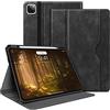 H HOLIMET HOLIMET Custodia per iPad Pro 12.9 2022 6 Generazione, 2022/2021/2020/2018 (6a/5a/4a/3a Gen) Smart Cover con Pencil Holder per Pencil 2, Auto Svegliati/Sonno Case per iPad Pro 12.9 Pollici (Nero)
