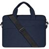 RAINYEAR make life easier RAINYEAR 13 Pollici Laptop Borsa a Tracolla per PC Portatile 13,3 Notebook Chromebook Custodia Impermeabile Sleeve con Manici Cinturino Compatibile MacBook 13,6 M2 A2681 13,3 M1 Air Pro, Blu Navy