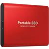 Generico SSD Portatile da 1TB ad Alta Velocità per Laptop/PC/Ipad, Archiviazione Mobile (red, 1, TB)