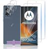 TUTUO 2+2 Pezzi Pellicola Protettiva Compatibile con Motorola Moto Edge 50 Fusion 5G + Fotocamera Vetro Temperato, Soft 3D TPU Protezione Film, Anti-Scratch HD Camera Protezione