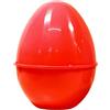 Clondo Uovo da Riempire, Guscio Pasqualone Vuoto, Plastica, 39 Centimetri (Rosso)