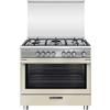 Glem Gas Cucina a gas con forno elettrico 90x60 cm Beige - SB965MCR