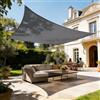 HAIKUS Tenda a Vela Impermeabile Quadrata 4x4 m, Vela Ombreggiante Impermeabile 400x400 cm, Telo Tenda da Sole per Esterno Giardino Terrazzo, Grigia Scura