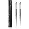 EIGSHOW Set di pennelli per eyeliner, pennello angolato fine per eyeliner, set di pennelli curvi ultra sottili per sopracciglia, eyeliner set di trucco 2 PCS, nero (E865)