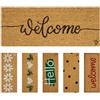 Olivo Tappeti OLIVO.shop | ENTRY 10 Zerbino ingresso in cocco naturale, Zerbino per scale, Tappeto ingresso casa simpatico 27x70 cm, vari disegni. (Welcome Brown)