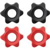 TRKETK 4 Pezzi Chiusure a Stella, Antiscivolo Sollevamento Pesi Fissi Manubri Dado Esagonale Chiusure per Bilanciere 25 mm Barra Bilanciere Esagonale Dadi Spin Lock Collari per Sport di Allenamento