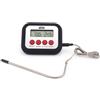 ILSA Termometro digitale professionale per forno in ABS con sonda in acciaio inox 18/10 cm 12