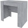 Bricozone Consolle Allungabile Estensibile Fino A 237 Cm Tavolo 10 Posti Salvaspazio Design Moderno Ed Elegante per Casa E Ufficio Soggiorno Ingresso 78 x 51 x 90 cm (Grigio)