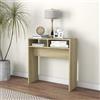 SKM Tavolo Consolle Rovere Sonoma 78x30x80 cm Truciolato