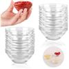 Trendecor Trndecor 10 Pezzi Ciotoline per Aperitivo, 7.5cm Ciotole Vetro Riutilizzabile Ciotoline Aperitivo Mini Ciotole da Salsa per Condimenti Salse Antipasti Lavabili in Lavastoviglie