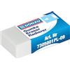 OFFICER PRODUCTS DONAU 7305001PL-09/B - Gomma universale per matita e matite colorate, 1 pezzo, per matita e pastello, 41 x 21 x 11 mm, in gomma, colore: Bianco