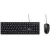 Nilox NXKMIT0011, Kit Tastiera e Mouse USB, Tastiera con Layout Italiano, Mouse con Sensore Ottico da 1600 DPI, Compatibile con Windows, Linux e Mac