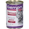 Gemon Sterilized Bocconcini con Manzo per Gatti - Risparmia il 10% codice: monge0726 24x415 g Mangime