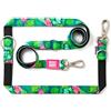 Max & Molly Urban Pets Max & Molly - Guinzaglio multifunzione per cani, 2 m, con 2 moschettoni, tropical/S, imbottito, sicuro e flessibile, comfort per il tuo fedele compagno