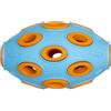 JACK AND VANILLA, Giocattolo in Gomma Durevole per Animali Domestici, Uovo Snack stimolante, Ideale per Piccole e Medie Razze, 12 cm, Blu Scuro/Arancione, Modello di Gomma Giocattoli