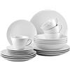 Rosenthal 11770 10430-800001-14430 28519 Rete, Set da 20 Pezzi, Set di 4 Piatti Fondi, 21 cm, 53,34 cm (21)/68,58 (27) cm, Tazza e piattino, 2 Pezzi, Colore: Bianco