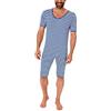 NORMANN-Wäschefabrik Normann 64282 - Costume da Bagno Intero, da Uomo o da Donna, per Carnevale, Unisex Blu/Bianco XXL