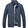Generic Cappotto casual da uomo invernale caldo cappotto da uomo moda business solido tempo libero grande cerniera giacca cappotto paura, Blu scuro, 5XL