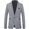 LDZYXY Carnevale Giacca Blazer Uomo Con Paillettes Blazer Da Uomo, Slim Fit, Per Feste In Costume, Cena, Lusso Ballo, Smoking Blazer Frac Uomo Blazer Uomo Rosso Blazer Uomo Slim Fit Scozzese (Grey, XL)