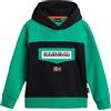 NAPAPIJRI Felpa con Cappuccio Ragazzo NP0A4GMM-J MC91 CBMC9 Verde 16 A